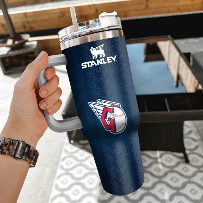 LIMITED EDITION - NEW CUSTOMIZED MLB13 CGS CLEVELAND GUARDIANS 40oz TUMBLER