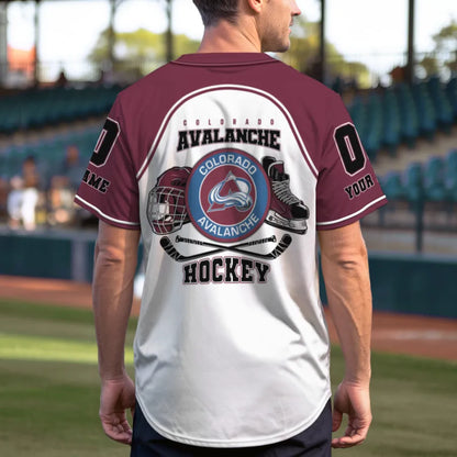 LIMITED EDITION - NEW CUSTOMIZED NHL05 CL AVALANCHE BASEBALL JERSEY