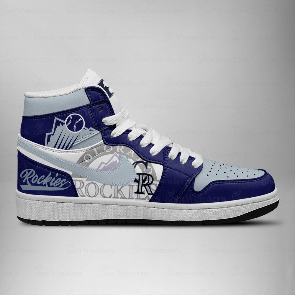LIMITED EDITION - NEW CUSTOMIZED MLB30 CL ROCKIES AIR JORDAN SNEAKERS