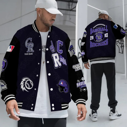 LIMITED EDITION - NEW CUSTOMIZED MLB30 COR COLORADO ROCKIES UNISEX T-SHIRT, POLO, HOODIE & JACKETS