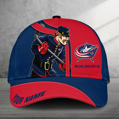 LIMITED EDITION - NEW CUSTOMIZED NHL18 CBJ COLUMBUS BLUE JACKETS CLASSIC CAP