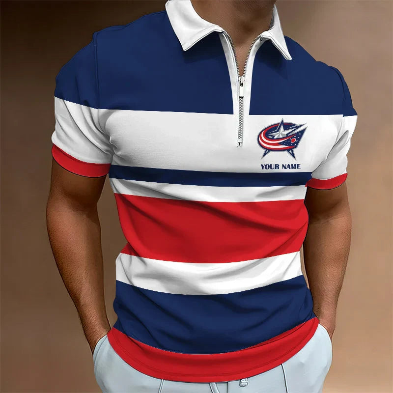 LIMITED EDITION - NEW CUSTOMIZED NHL18 CB JACKETS ZIP POLO SHIRT