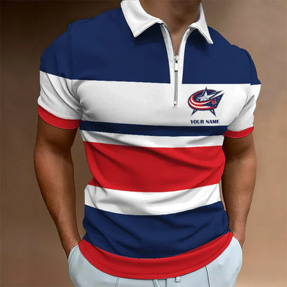 LIMITED EDITION - NEW CUSTOMIZED NHL18 CB JACKETS ZIP POLO SHIRT