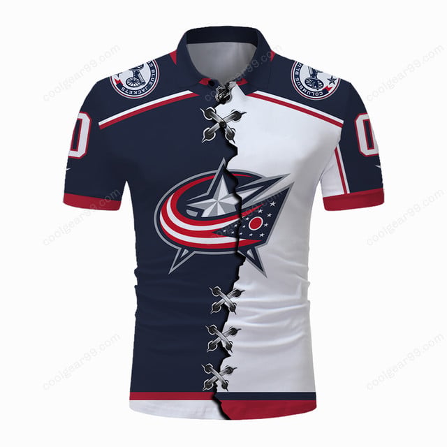 LIMITED EDITION - NEW CUSTOMIZED NHL18 CBJ COLUMBUS BLUE JACKETS UNISEX T-SHIRT, POLO, HOODIE & JACKETS