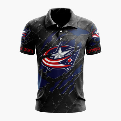 LIMITED EDITION - NEW CUSTOMIZED NHL18 CBJ COLUMBUS BLUE JACKETS UNISEX T-SHIRT, POLO, HOODIE & JACKETS
