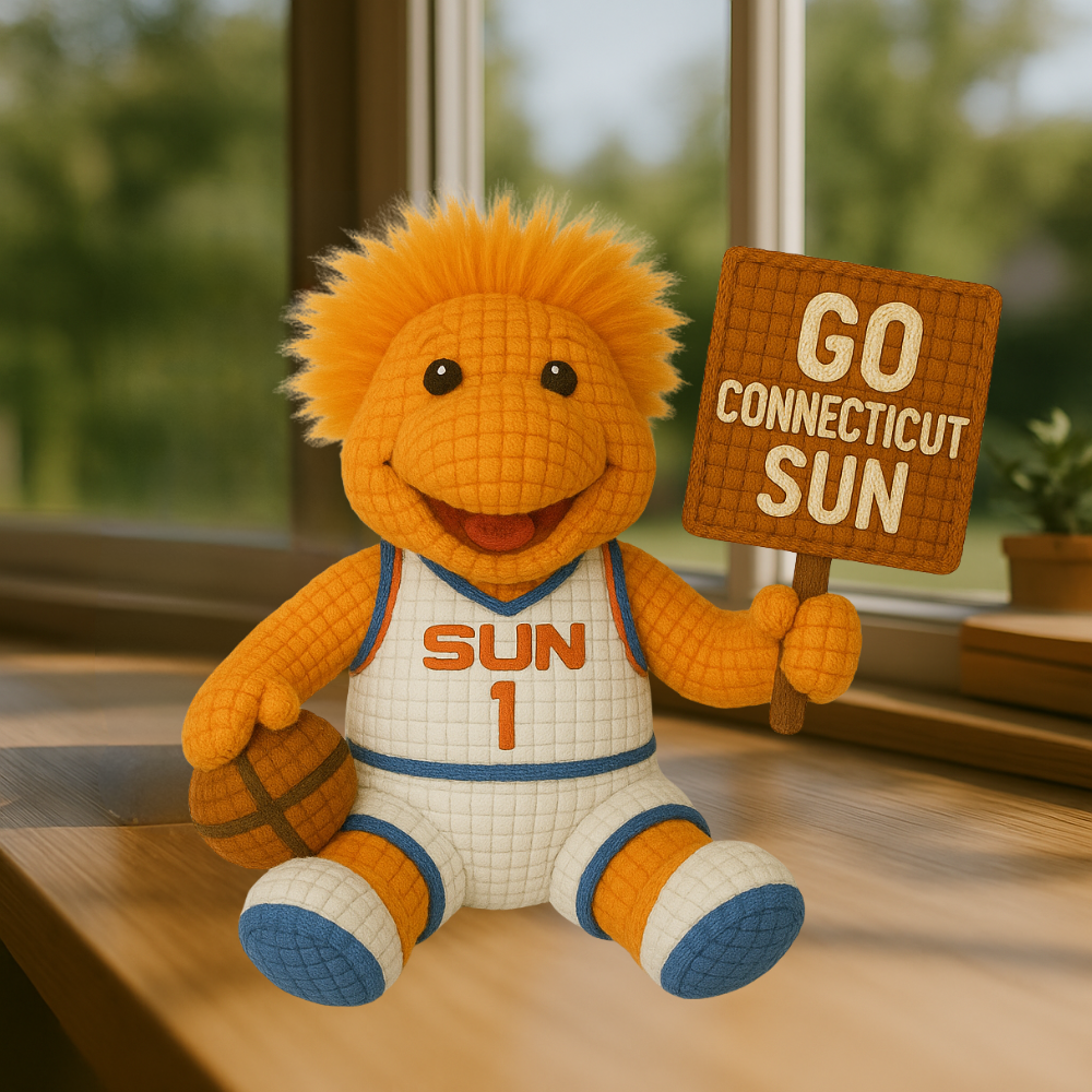 LIMITED EDITION - WNBA 03 CTS CONNECTICUT SUN HANDMADE CROCHET