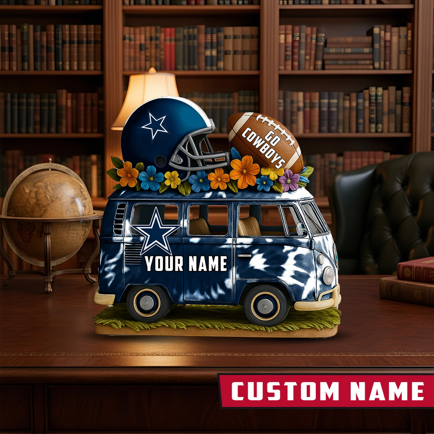 LIMITED EDITION - NEW CUSTOMIZED NFL21 DCB DALLAS COWBOYS BUS ACRYLIC BLOCK