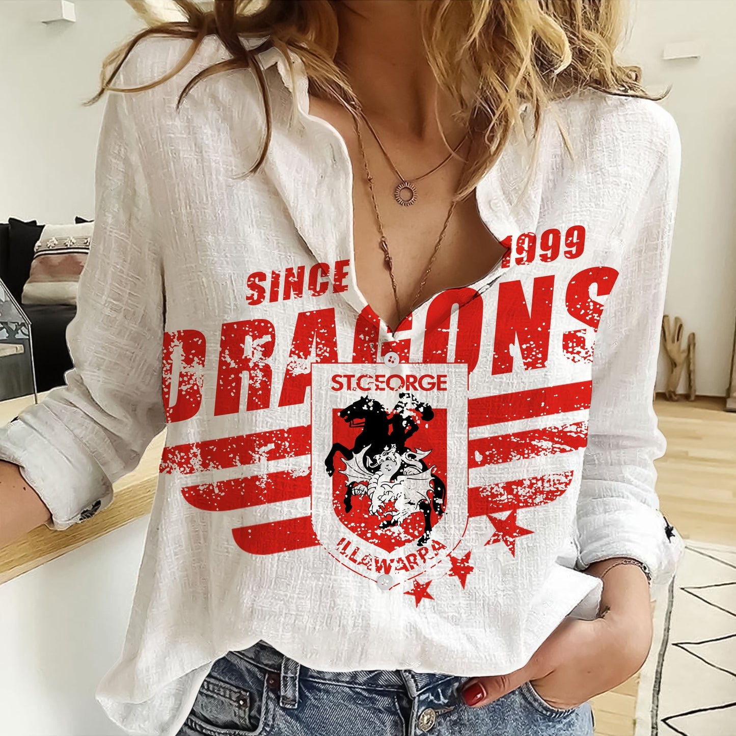 LIMITED EDITION - NEW 14 IDG CUSTOMIZED WOMEN CASUAL SHIRT FOR FAN