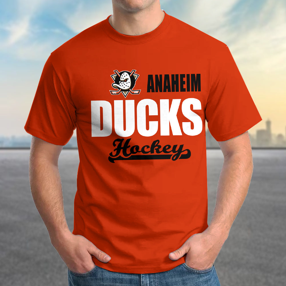 LIMITED EDITION - NEW CUSTOMIZED NHL09 AHD ANAHEIM DUCKS T-SHIRT FOR FAMILY (ADULTS & KIDS)
