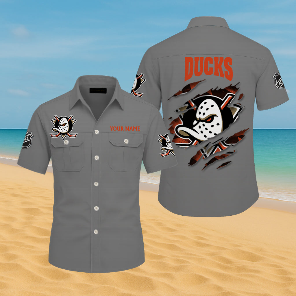 LIMITED EDITION - NEW CUSTOMIZED NHL09 AHD ANAHEIM DUCKS CARGO SHIRT