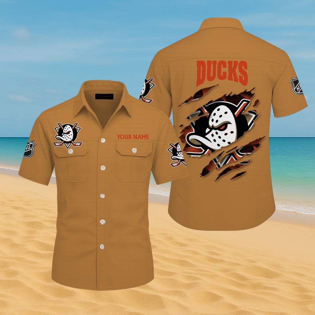 LIMITED EDITION - NEW CUSTOMIZED NHL09 AHD ANAHEIM DUCKS CARGO SHIRT