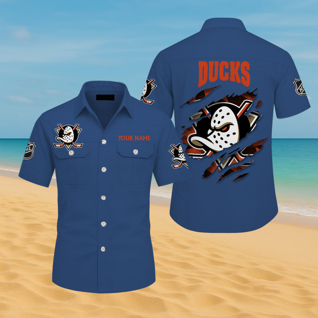 LIMITED EDITION - NEW CUSTOMIZED NHL09 AHD ANAHEIM DUCKS CARGO SHIRT
