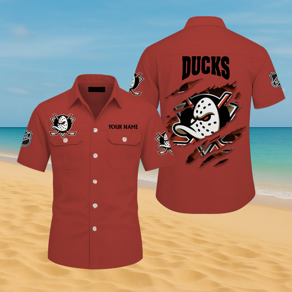 LIMITED EDITION - NEW CUSTOMIZED NHL09 AHD ANAHEIM DUCKS CARGO SHIRT