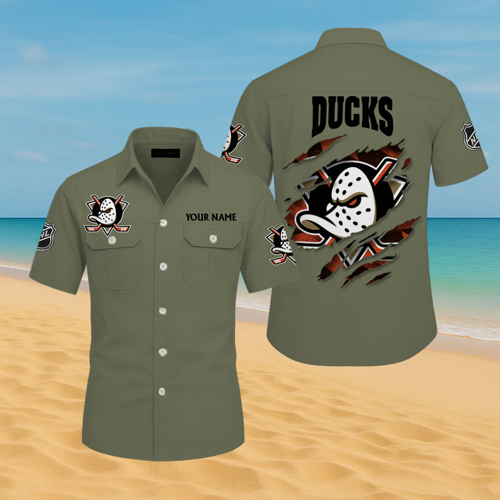 LIMITED EDITION - NEW CUSTOMIZED NHL09 AHD ANAHEIM DUCKS CARGO SHIRT