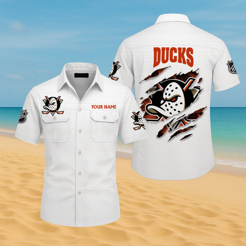 LIMITED EDITION - NEW CUSTOMIZED NHL09 AHD ANAHEIM DUCKS CARGO SHIRT