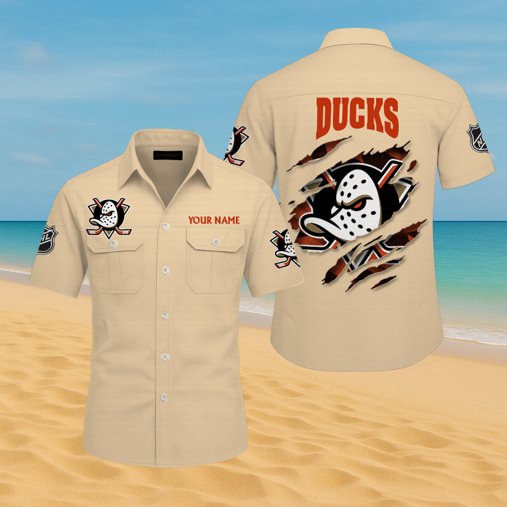 LIMITED EDITION - NEW CUSTOMIZED NHL09 AHD ANAHEIM DUCKS CARGO SHIRT