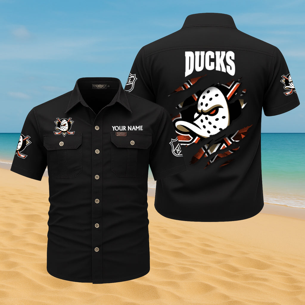 LIMITED EDITION - NEW CUSTOMIZED NHL09 AHD ANAHEIM DUCKS CARGO SHIRT
