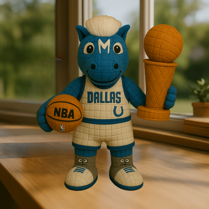 Limited Edition - NBA 18 DM Dallas Mavericks Handmade Crochet