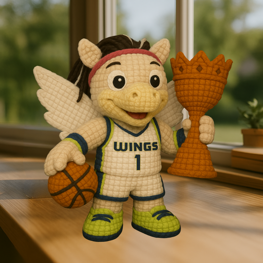 LIMITED EDITION - WNBA 11 DLW DALLAS WINGS HANDMADE CROCHET