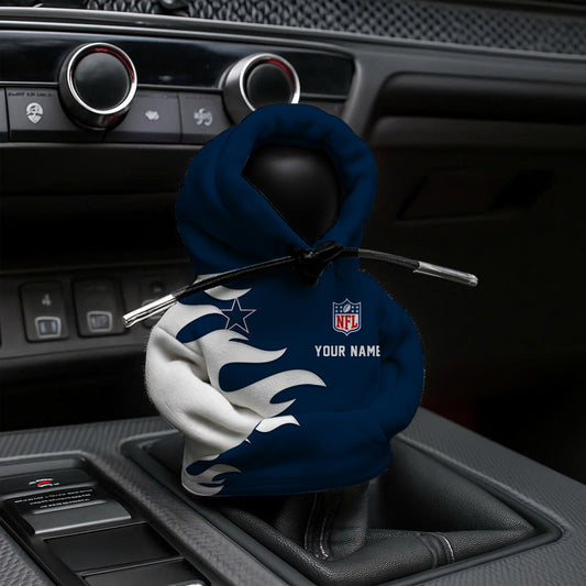 LIMITED EDITION - NEW CUSTOMIZED NFL21 DCB DALLAS COWBOYS CAR HOODIE SHIFT KNOB COVER