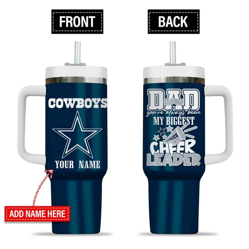 LIMITED EDITION - NEW CUSTOMIZED NFL21 DCB DALLAS COWBOYS 40oz TUMBLER