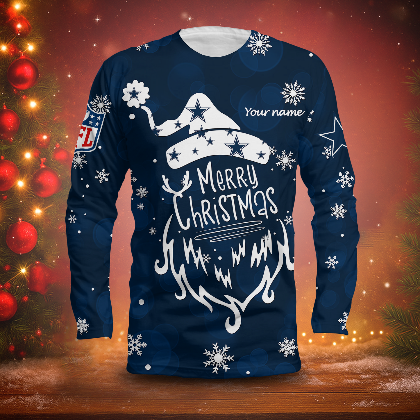 LIMITED EDITION - NEW CUSTOMIZED NFL21 DCB DALLAS COWBOYS LONG SLEEVED T-SHIRT