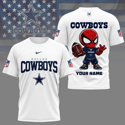 LIMITED EDITION - NEW CUSTOMIZED NFL21 DCB DALLAS COWBOYS SPIDER HERO 3D SHIRT