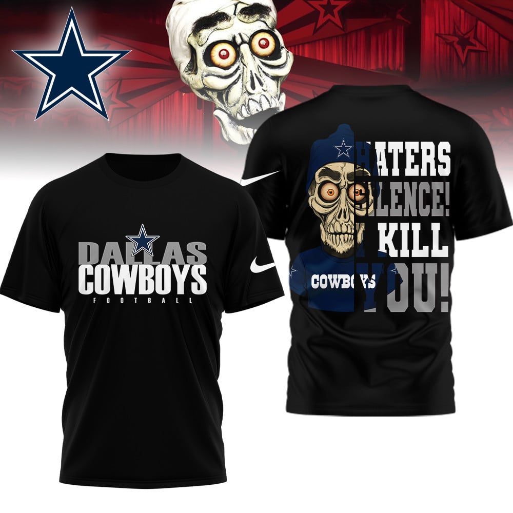 LIMITED EDITION - NEW CUSTOMIZED NFL21 DCB DALLAS COWBOYS HATERS SILENCE I KILL YOU SHIRT