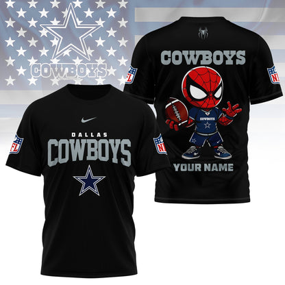 LIMITED EDITION - NEW CUSTOMIZED NFL21 DCB DALLAS COWBOYS SPIDER HERO 3D SHIRT