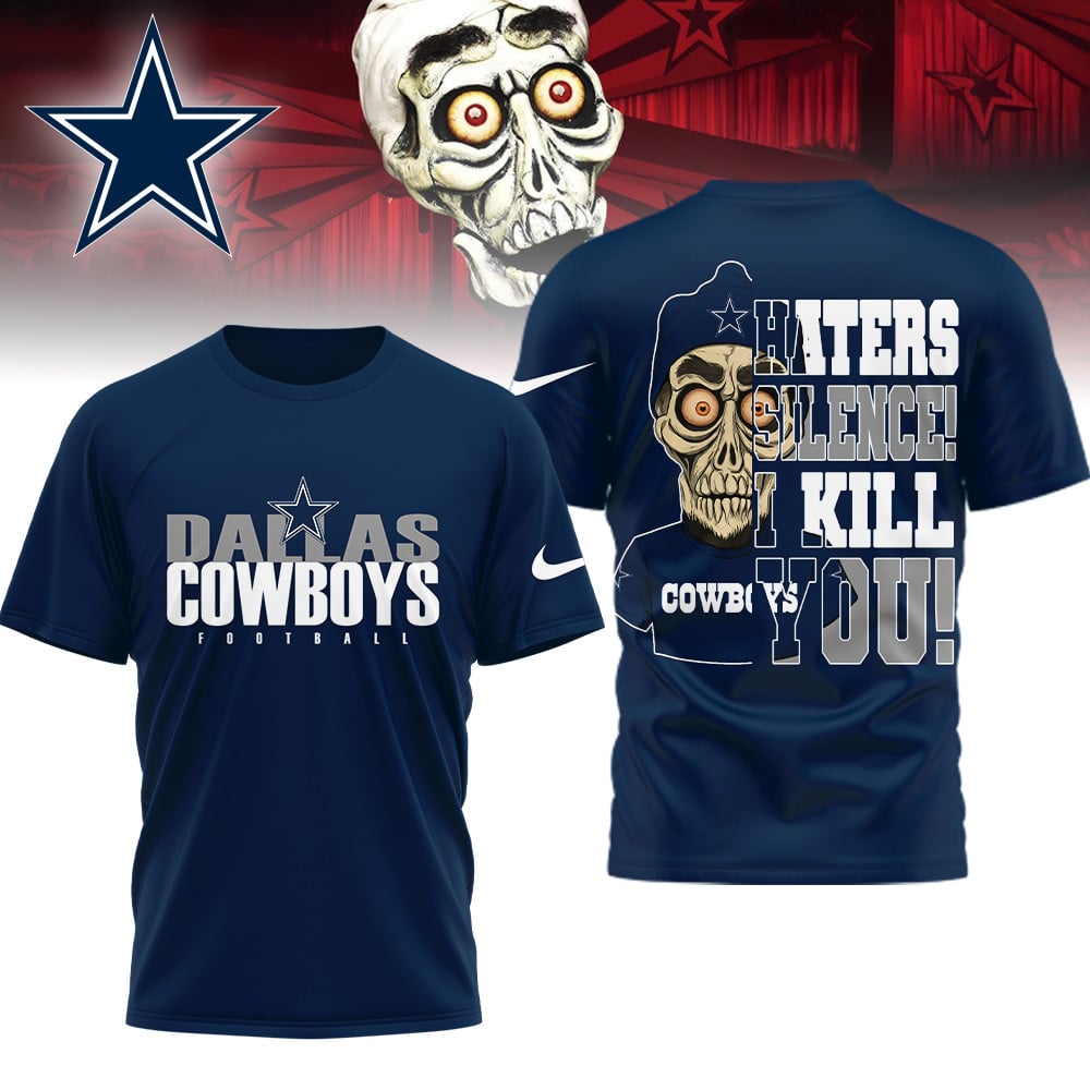 LIMITED EDITION - NEW CUSTOMIZED NFL21 DCB DALLAS COWBOYS HATERS SILENCE I KILL YOU SHIRT