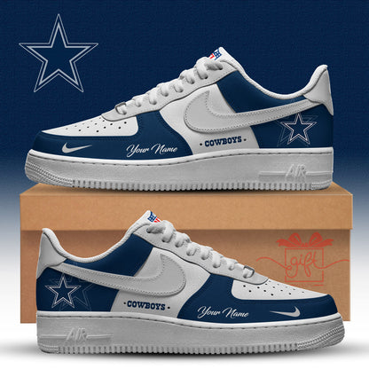 LIMITED EDITION - NEW CUSTOMIZED NFL21 DCB DALLAS COWBOYS AF1 SNEAKERS