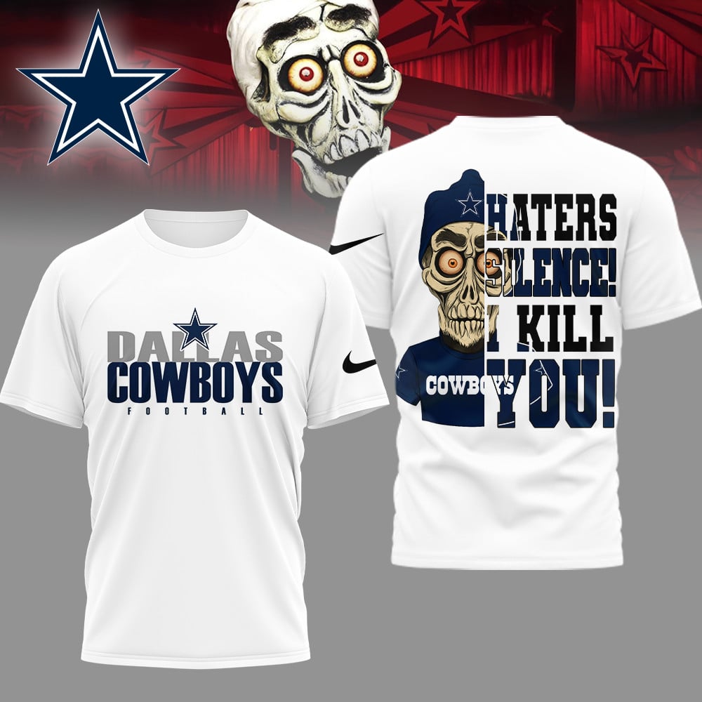 LIMITED EDITION - NEW CUSTOMIZED NFL21 DCB DALLAS COWBOYS HATERS SILENCE I KILL YOU SHIRT