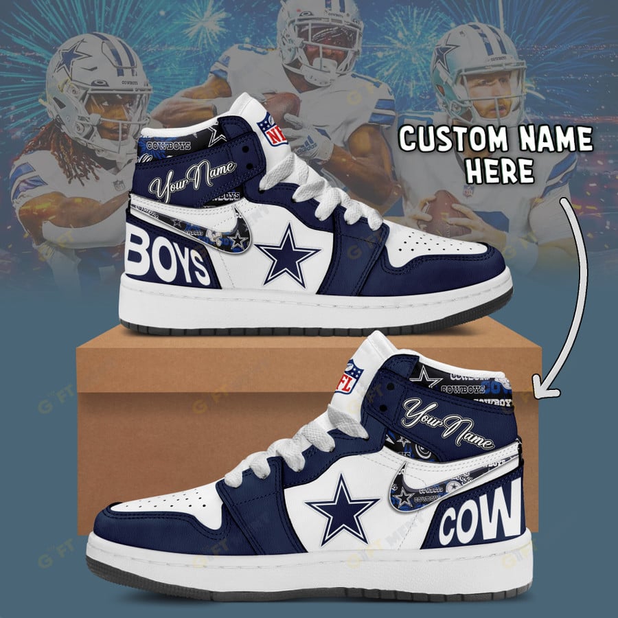 LIMITED EDITION - NEW CUSTOMIZED NFL21 DCB DALLAS COWBOYS AIR JORDAN 1