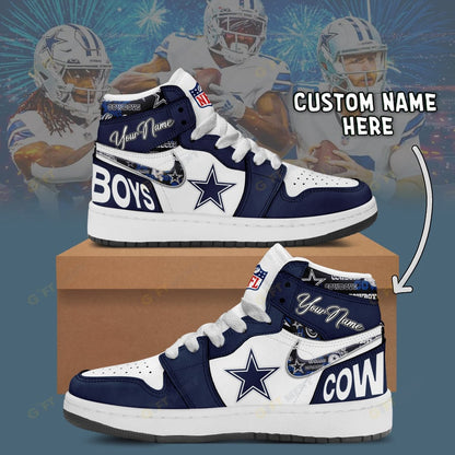 LIMITED EDITION - NEW CUSTOMIZED NFL21 DCB DALLAS COWBOYS AIR JORDAN 1