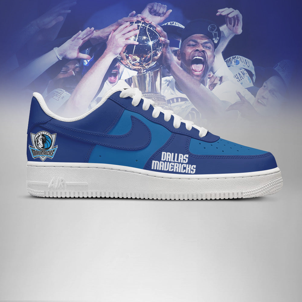 LIMITED EDITION - NEW CUSTOMIZED NBA18 DL MAVERICKS AF1 SHOES