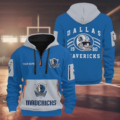 LIMITED EDITION - NEW CUSTOMIZED NBA19 CB CHICAGO BULLS QUARTER ZIP HOODIE