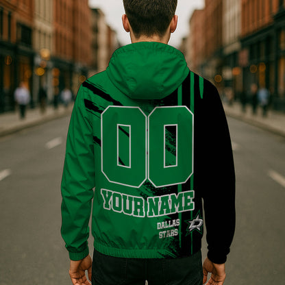 LIMITED EDITION - NEW CUSTOMIZED NHL15 DLS DALLAS STARS WINDBREAKER JACKET