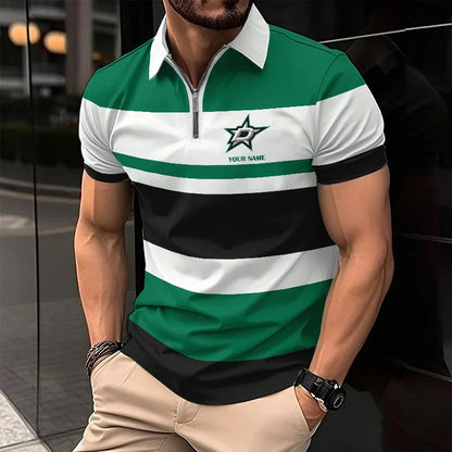 LIMITED EDITION - NEW CUSTOMIZED NHL15 DL STARS ZIP POLO SHIRT
