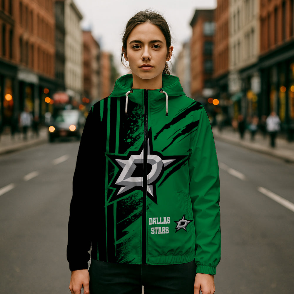 LIMITED EDITION - NEW CUSTOMIZED NHL15 DLS DALLAS STARS WINDBREAKER JACKET