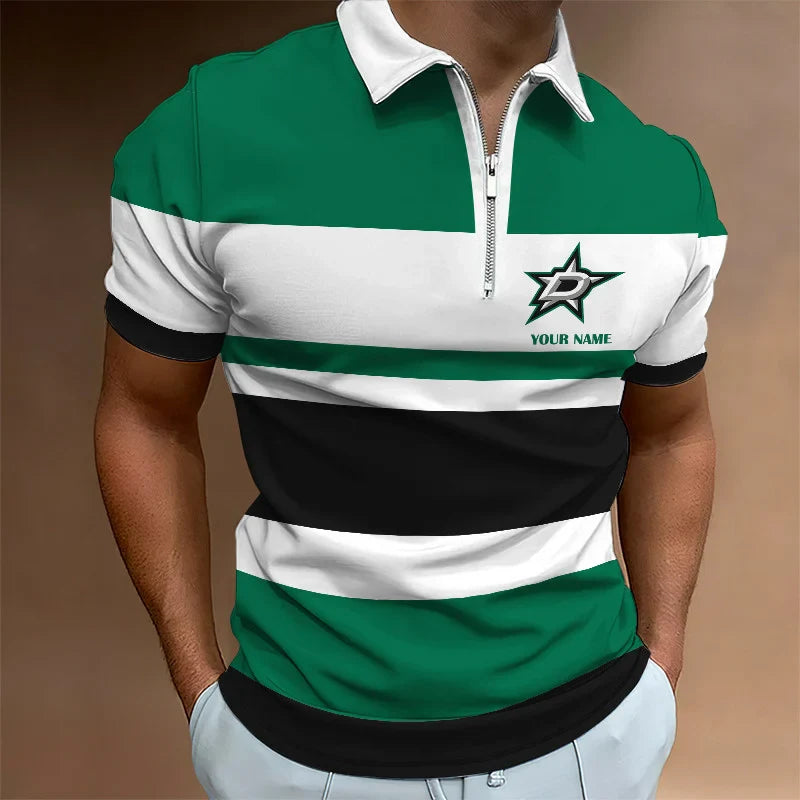 LIMITED EDITION - NEW CUSTOMIZED NHL15 DL STARS ZIP POLO SHIRT