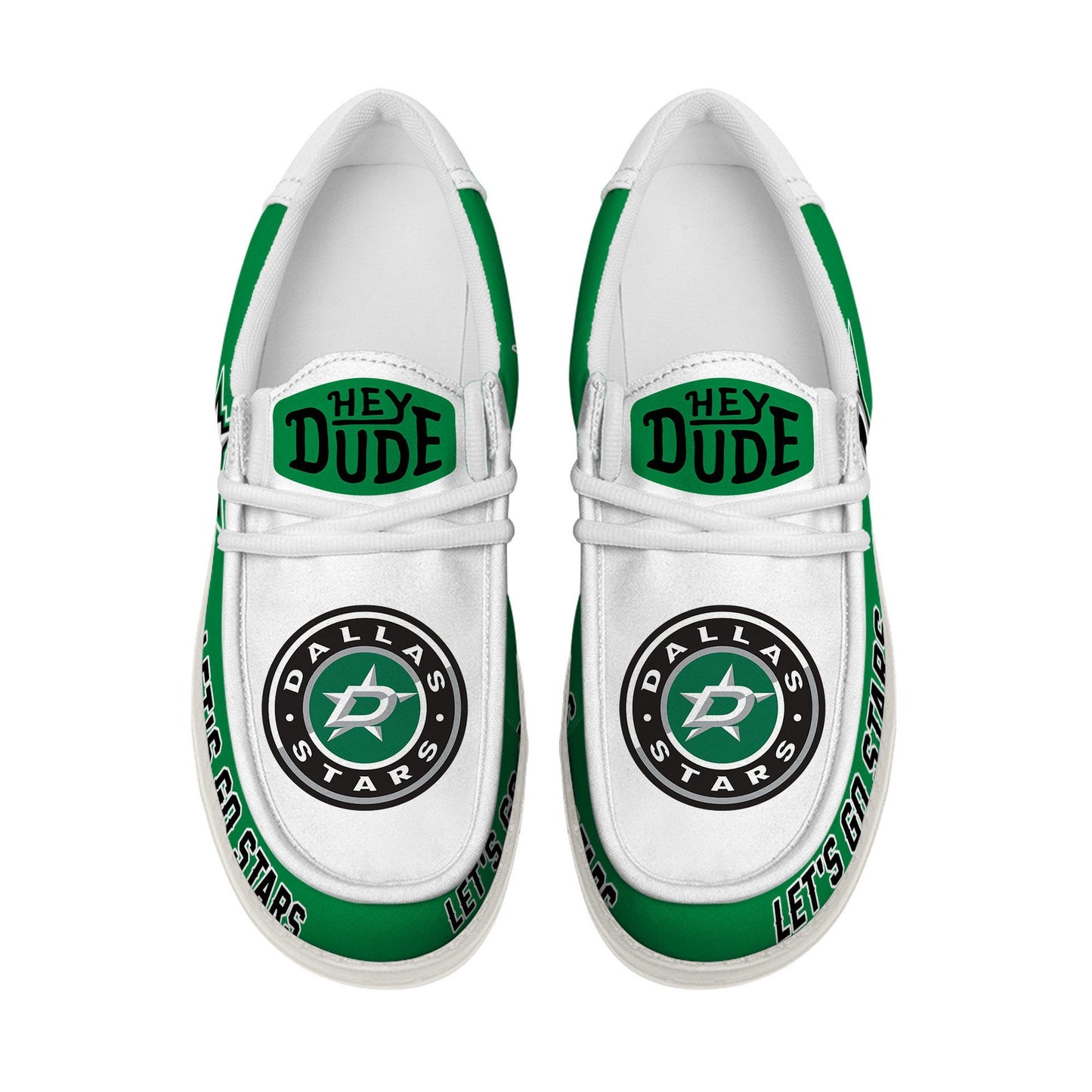 LIMITED EDITION - NEW CUSTOMIZED NHL15 DLS DALLAS STARS LOAFER SHOES