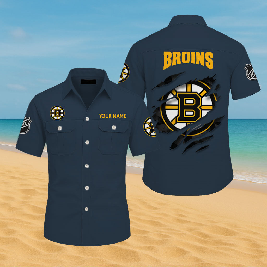 LIMITED EDITION - NEW CUSTOMIZED NHL02 BTB BOSTON BRUINS CARGO SHIRT