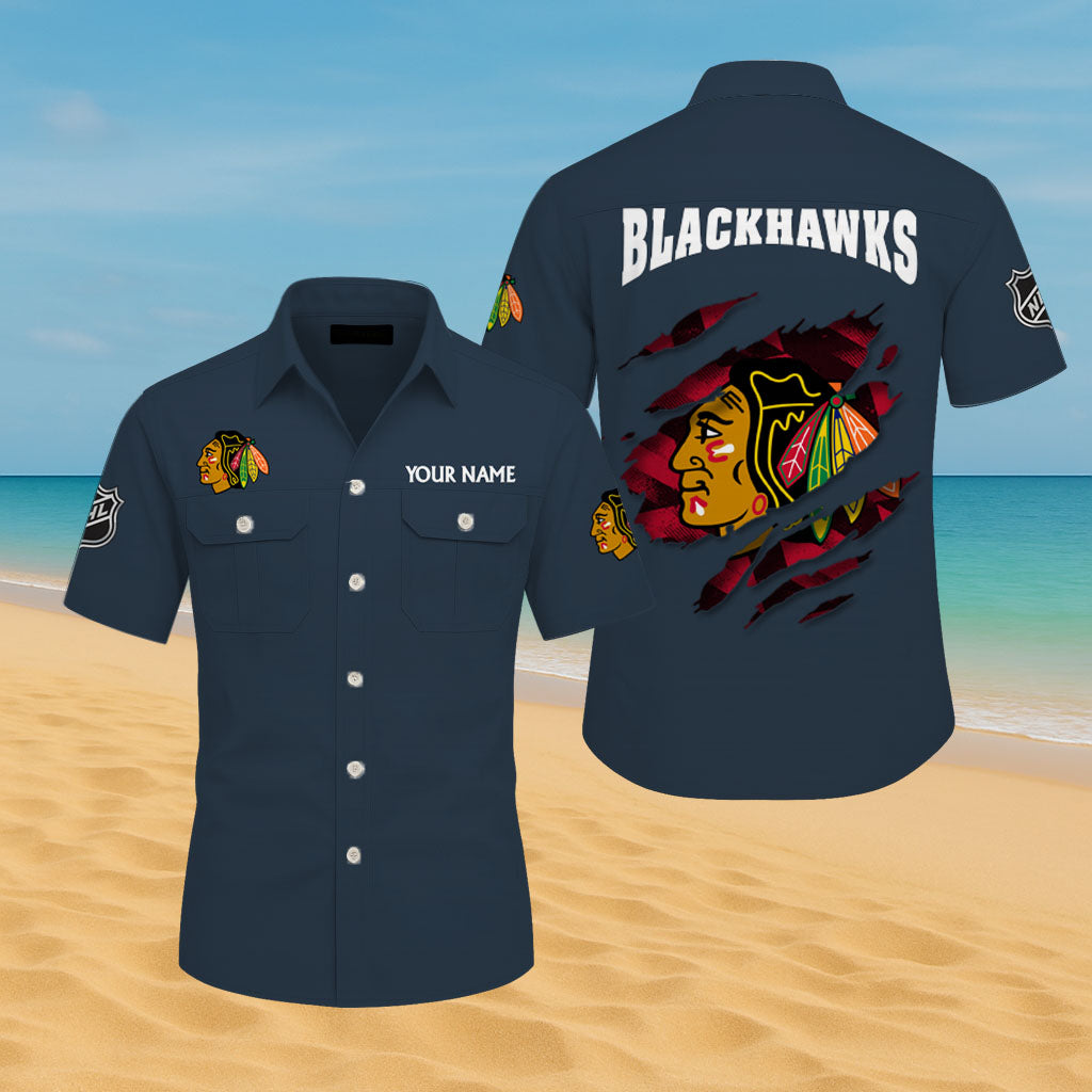 LIMITED EDITION - NEW CUSTOMIZED NHL08 CBH CHICAGO BLACKHAWKS CARGO SHIRT