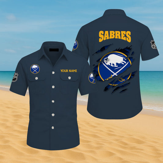 LIMITED EDITION - NEW CUSTOMIZED NHL28 BFS BUFFALO SABRES CARGO SHIRT