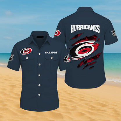 LIMITED EDITION - NEW CUSTOMIZED NHL07 CLH CAROLINA HURRICANES CARGO SHIRT