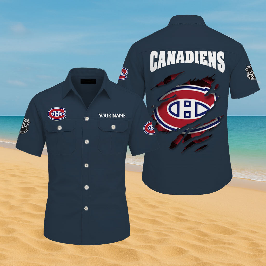 LIMITED EDITION - NEW CUSTOMIZED NHL11 MCD MONTREAL CANADIENS CARGO SHIRT