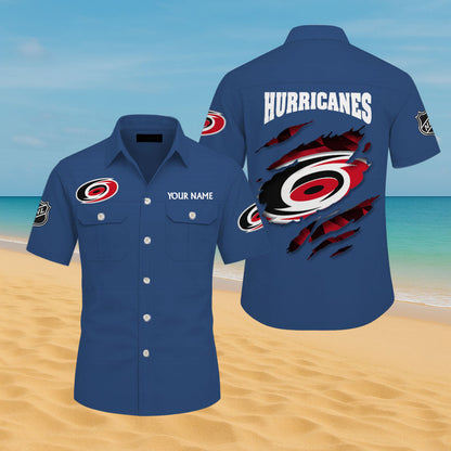LIMITED EDITION - NEW CUSTOMIZED NHL07 CLH CAROLINA HURRICANES CARGO SHIRT