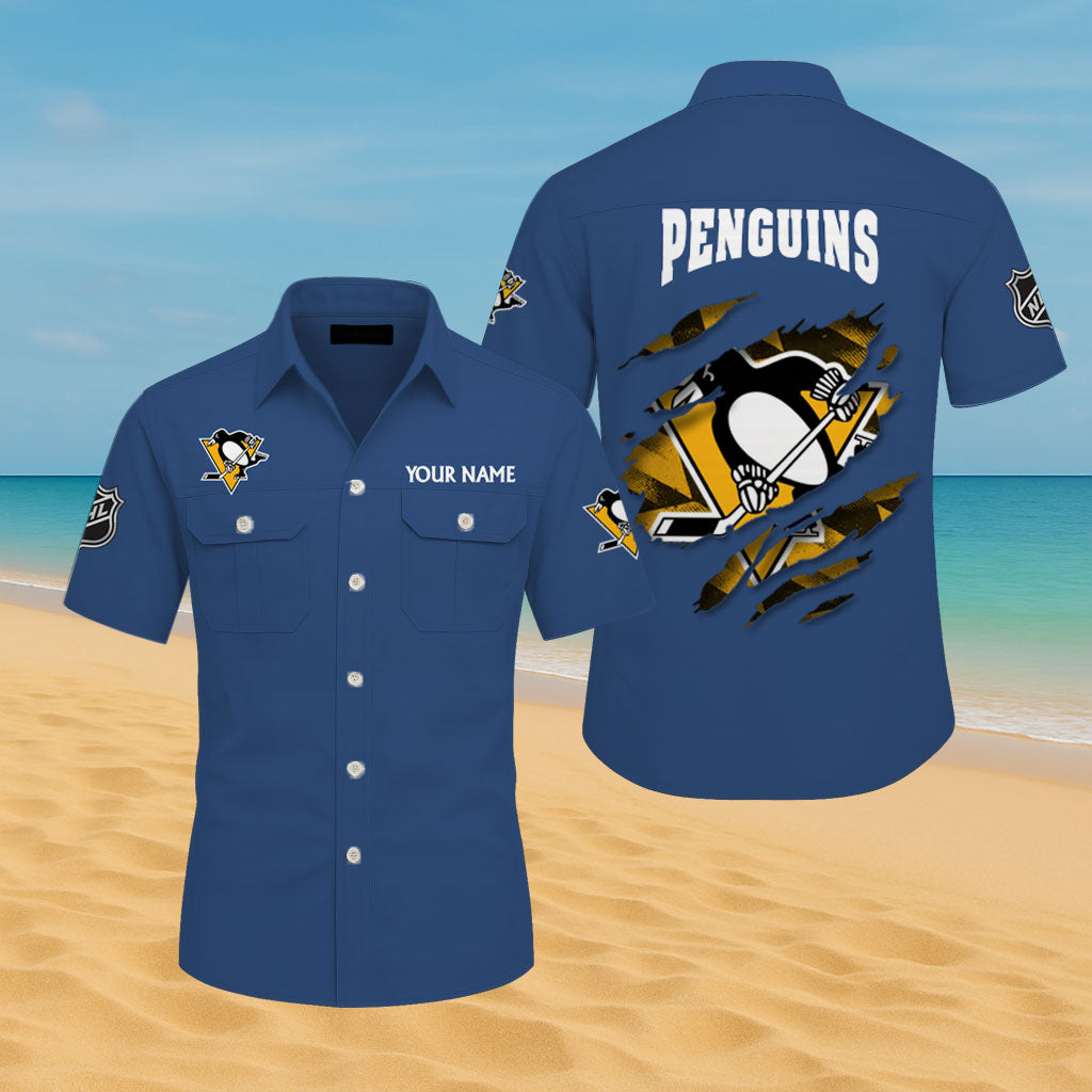 LIMITED EDITION - NEW CUSTOMIZED NHL26 PBP PITTSBURGH PENGUINS CARGO SHIRT