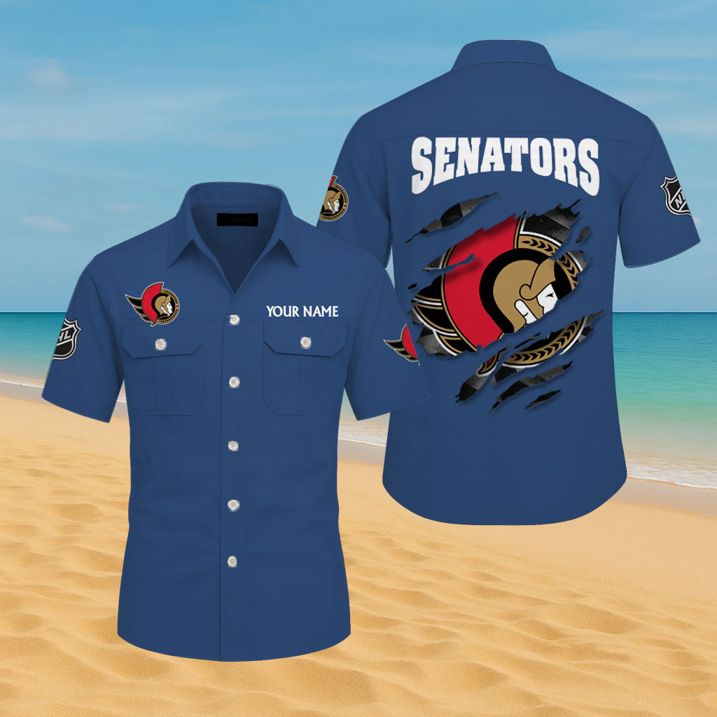 LIMITED EDITION - NEW CUSTOMIZED NHL29 OSN OTTAWA SENATORS CARGO SHIRT