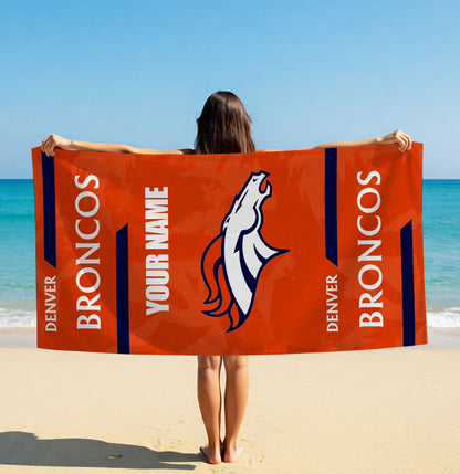 LIMITED EDITION - NEW CUSTOMIZED NFL13 DVB DENVER BRONCOS BEACH & BATH TOWEL